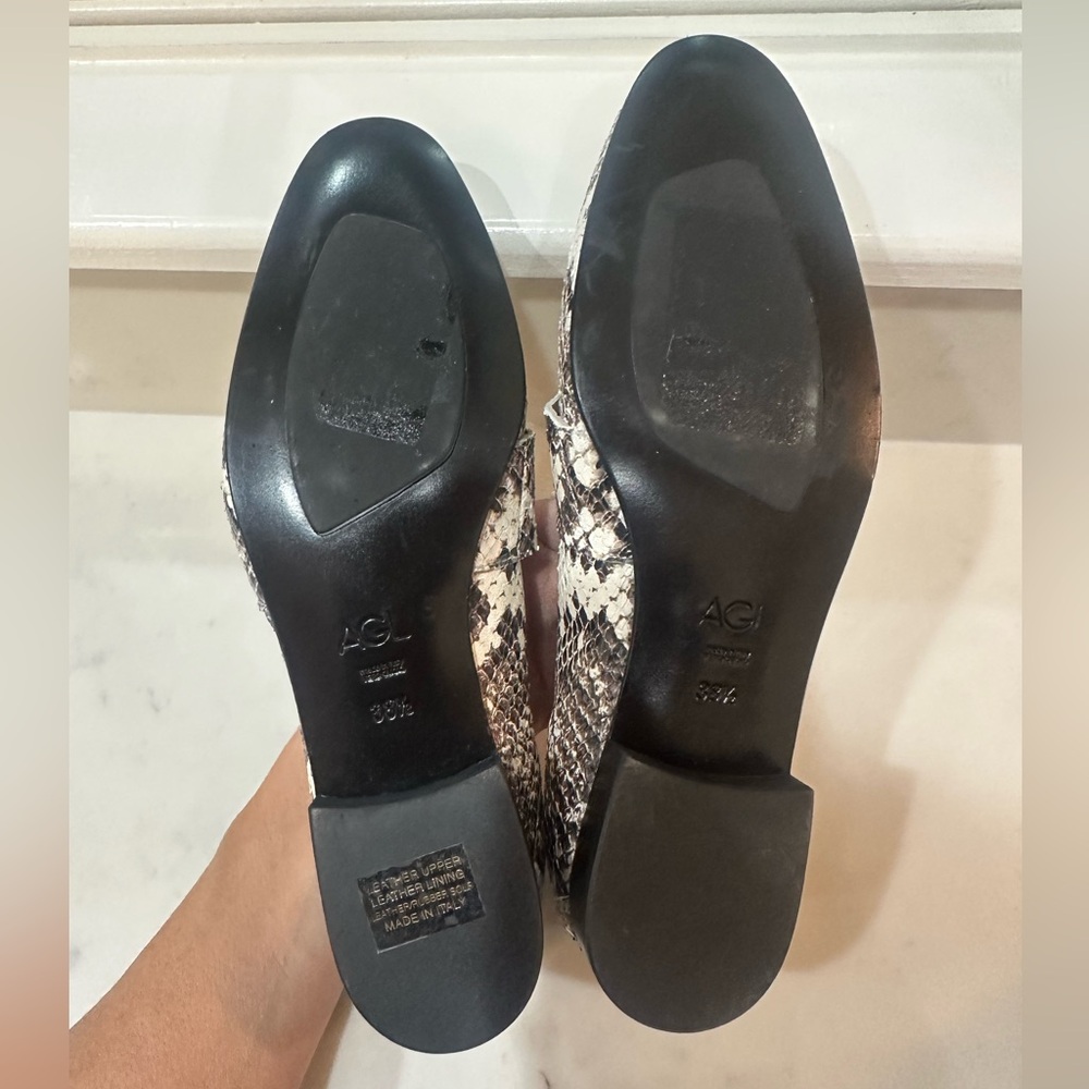 AGL Python Loafer – Luxe Italian Python-Print Slip-On | EU 38.5 (US 8.5) - Picture 4 of 8